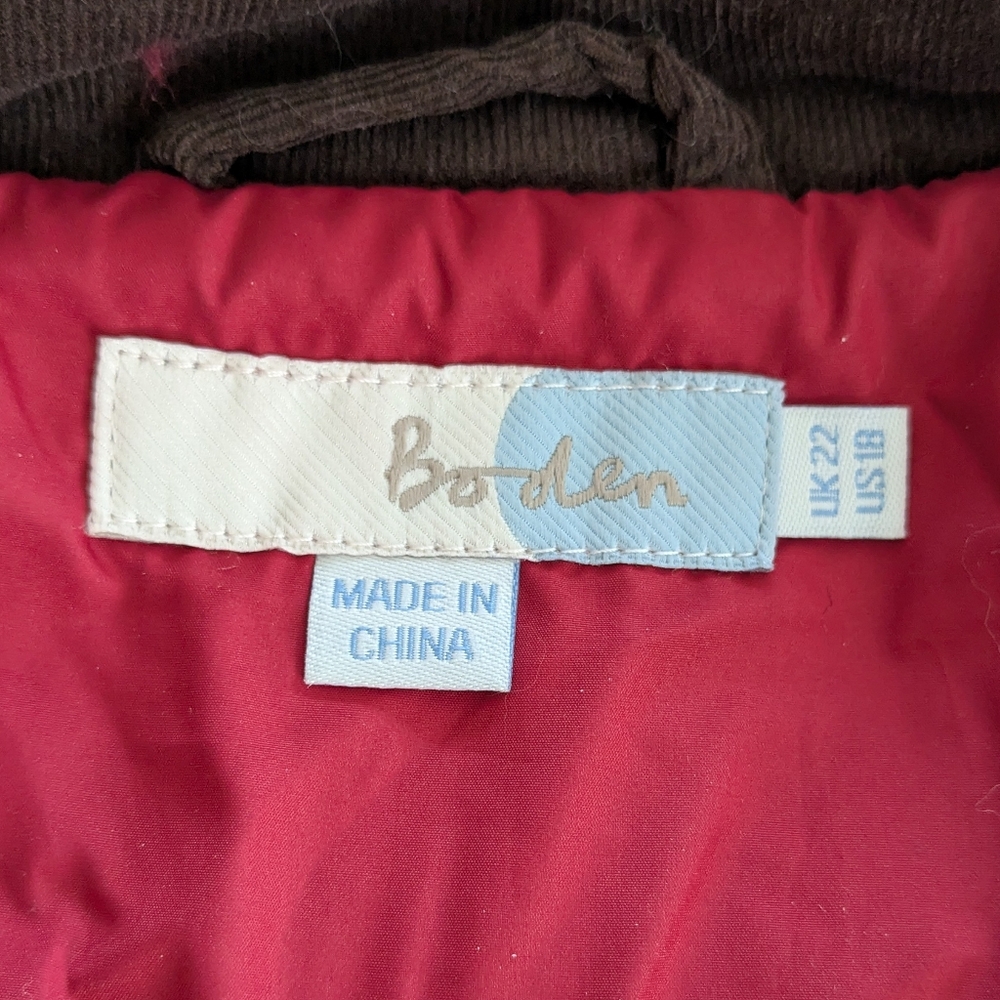 Boden Diamond Quilted Barn Jacket Size 18 - Picture 13 of 13